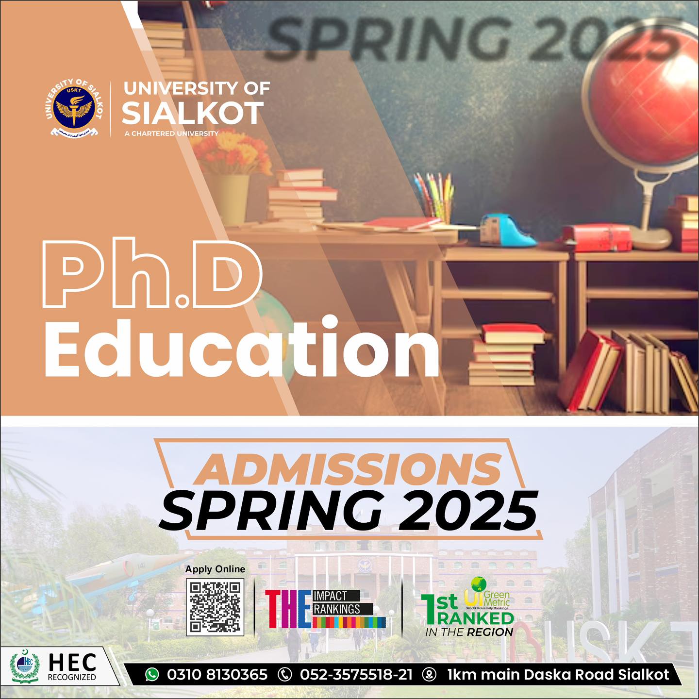 Admissions open Spring 2025 for PHD